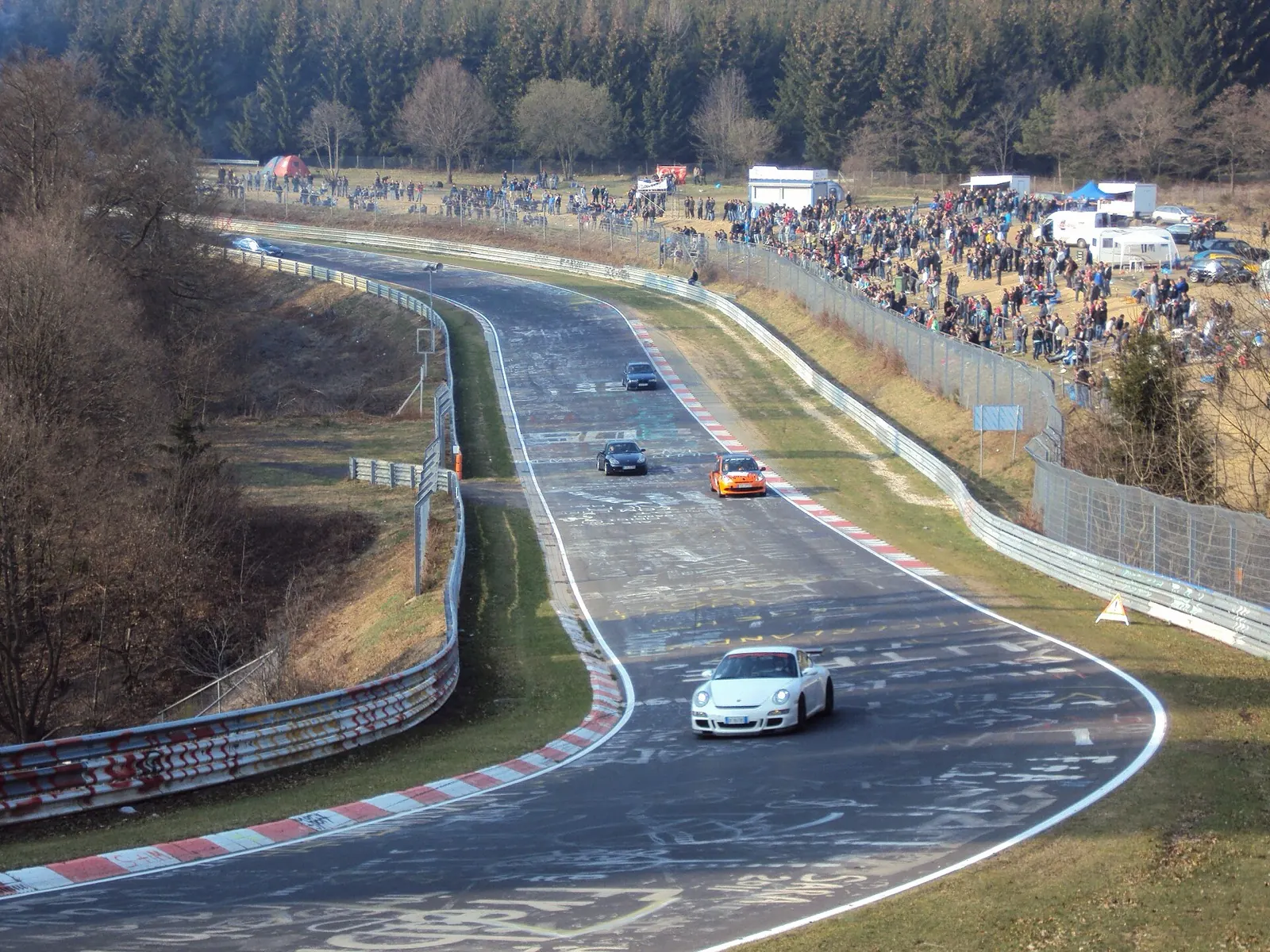 Nürburgring Nordschleife course or event view