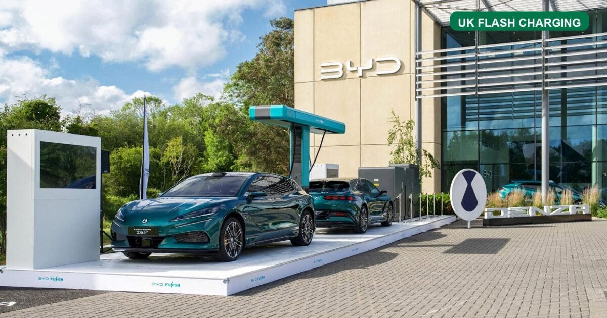 BYD Hits 5% UK Market Share as 100,000th Vehicle Delivered, First Flash Charger Goes Live