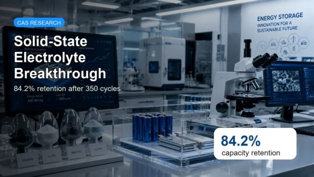 Chinese Academy of Sciences Solid-State Electrolyte Hits 84.2% Retention After 350 Cycles
