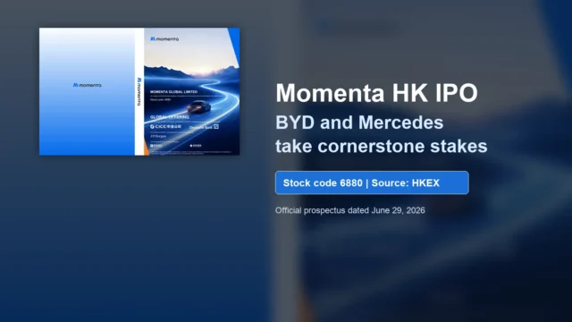 Momenta HK IPO: BYD and Mercedes Take Cornerstone Stakes