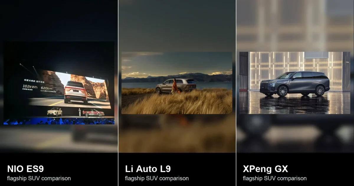 NIO ES9, Li Auto L9, and XPeng GX Define China’s Flagship SUV Race