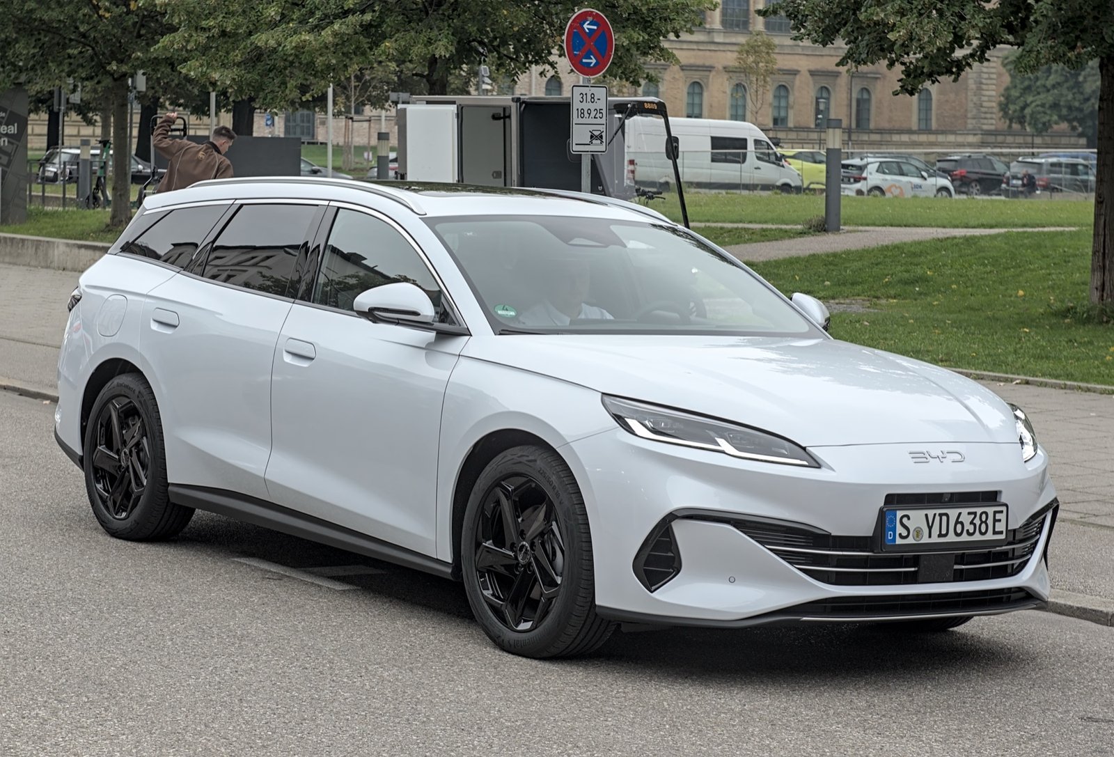 BYD Seal 6 DM-i plug-in hybrid displayed at IAA 2025