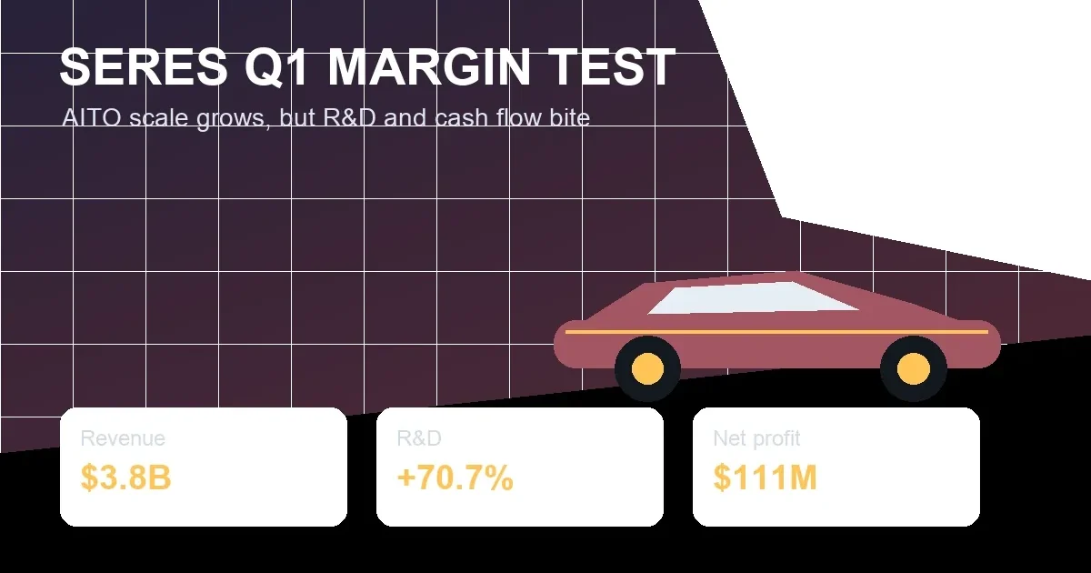Seres Q1 Revenue Hits $3.8B as R&D Costs Rise