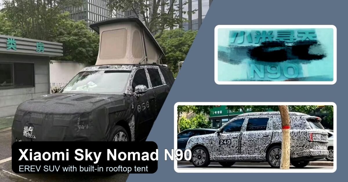 Xiaomi Sky Nomad N90 Spotted With Built-In Tent and 500 km EREV Range