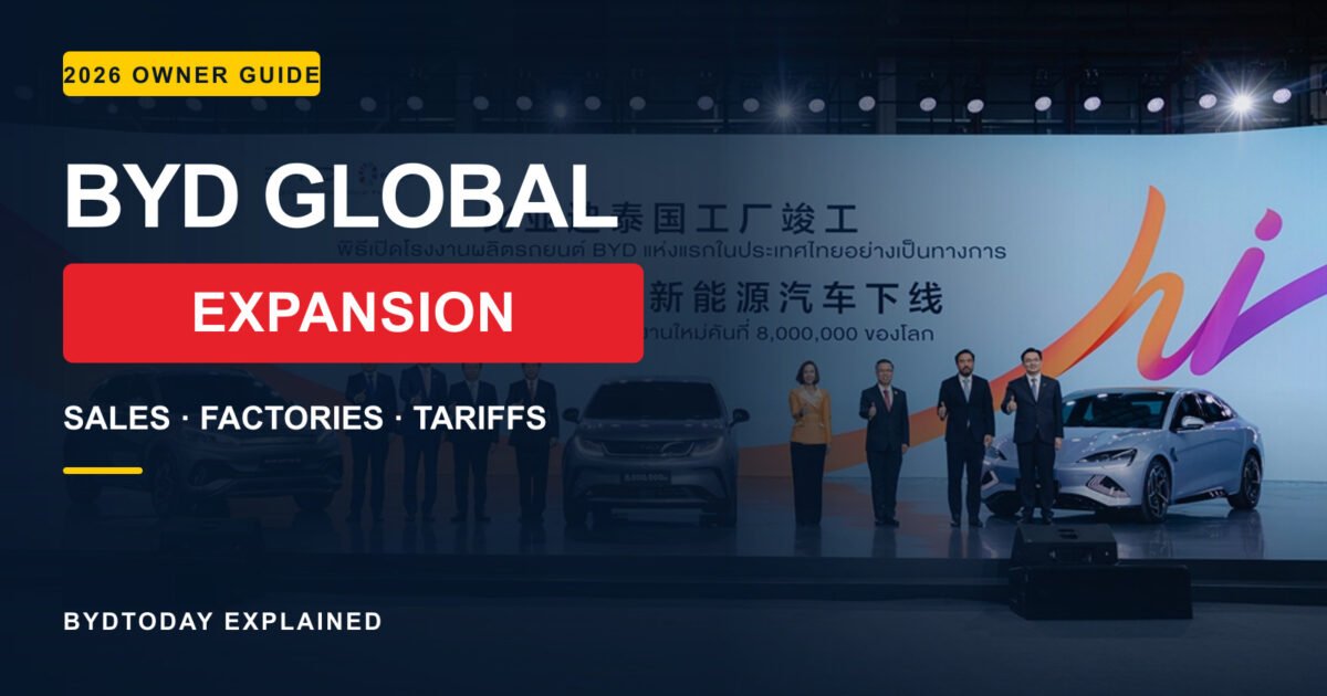 BYD Global Expansion: Sales, Factories and Market Strategy