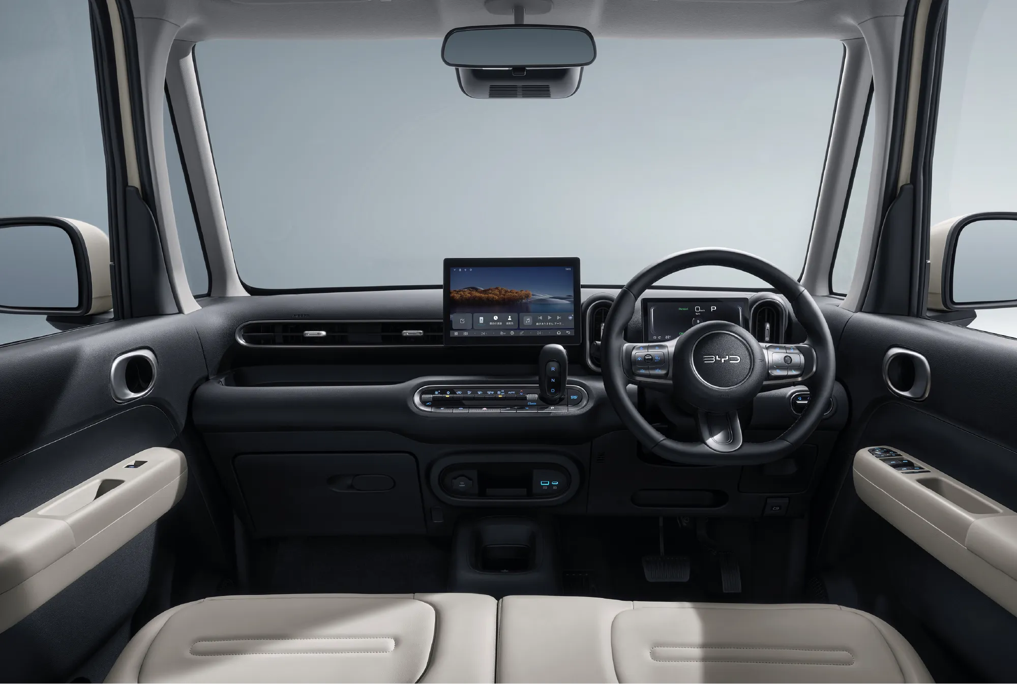 BYD Racco right-hand-drive dashboard and front cabin interior
