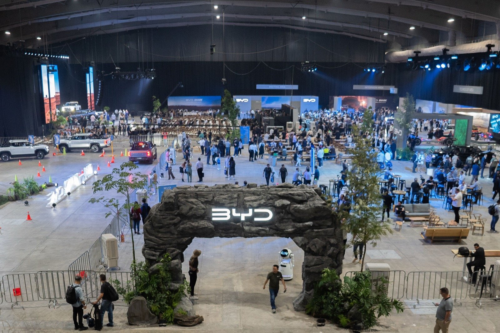 BYD SHARK global launch venue in Mexico City in May 2024