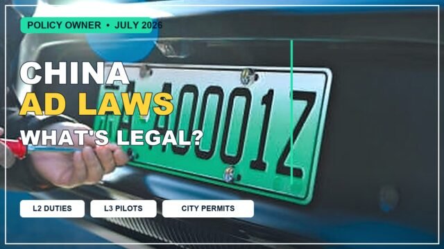 China Autonomous Driving Laws: National Rules and City Permits