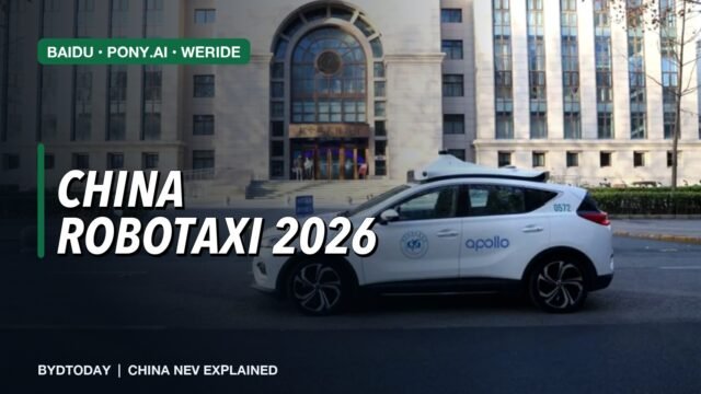 China Robotaxi 2026: Baidu, Pony.ai, WeRide and Commercial Scale