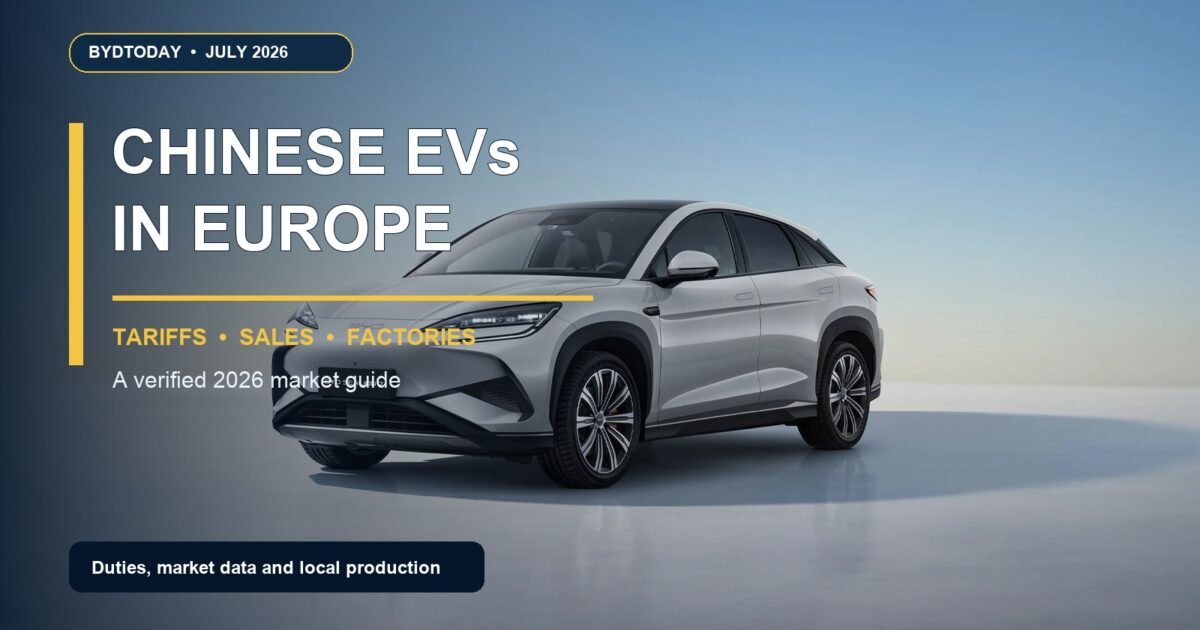 Chinese EVs in Europe: Tariffs, Brands, Factories and Market Share