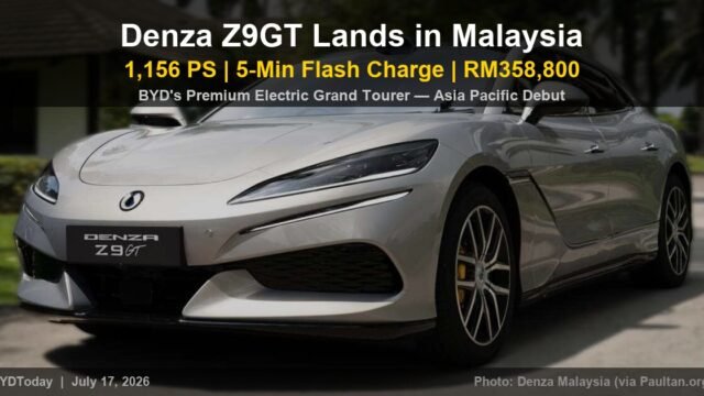 Denza Z9GT Launches in Malaysia: 1,156 PS, Flash Charging, RM358,800