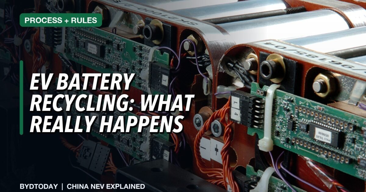 EV Battery Recycling Explained: Process, Rules and Economics