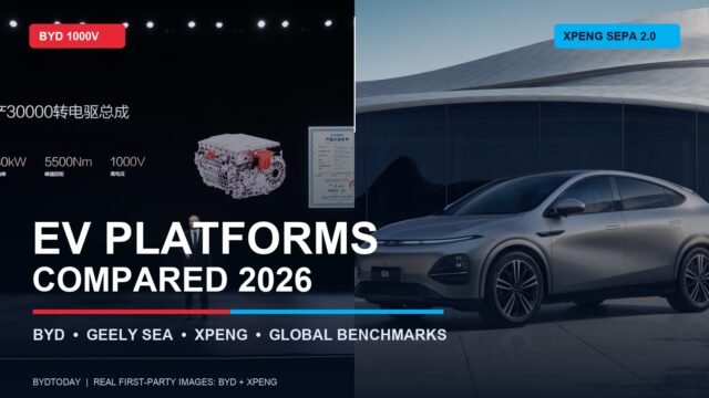 EV Platforms Compared: BYD e-Platform, Geely SEA, XPeng SEPA and More