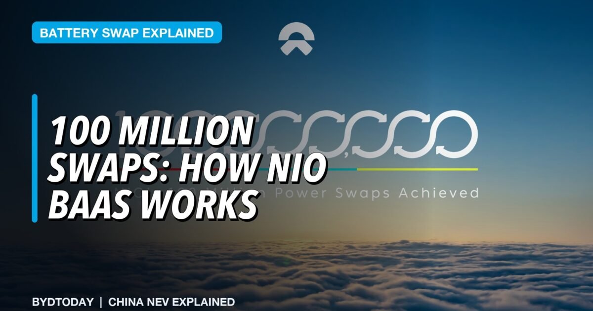 NIO Battery Swap and BaaS Explained: 100 Million Swaps