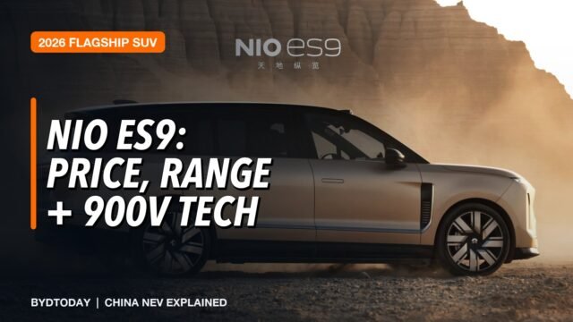 NIO ES9 2026: Price, 620 km Range, 900V Tech and BaaS