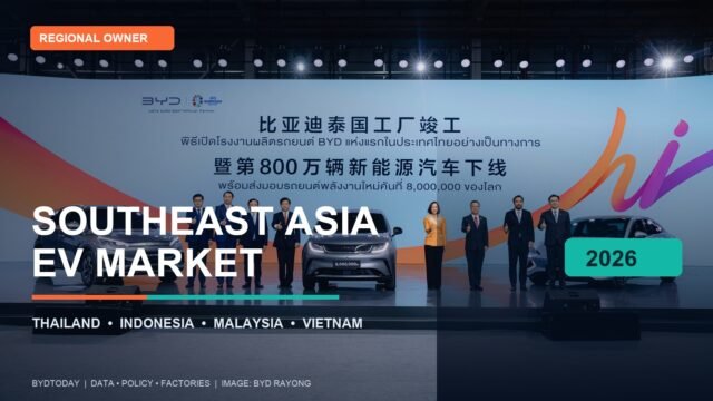 Chinese EVs in Southeast Asia: Thailand, Indonesia, Malaysia and Vietnam