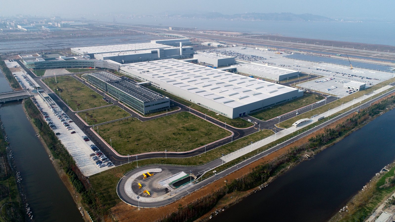 Aerial view of the WM Motor vehicle plant in Wenzhou, China