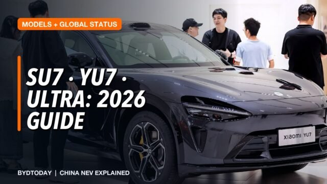 Xiaomi SU7, YU7 and Ultra (2026): Prices, Range and Global Status