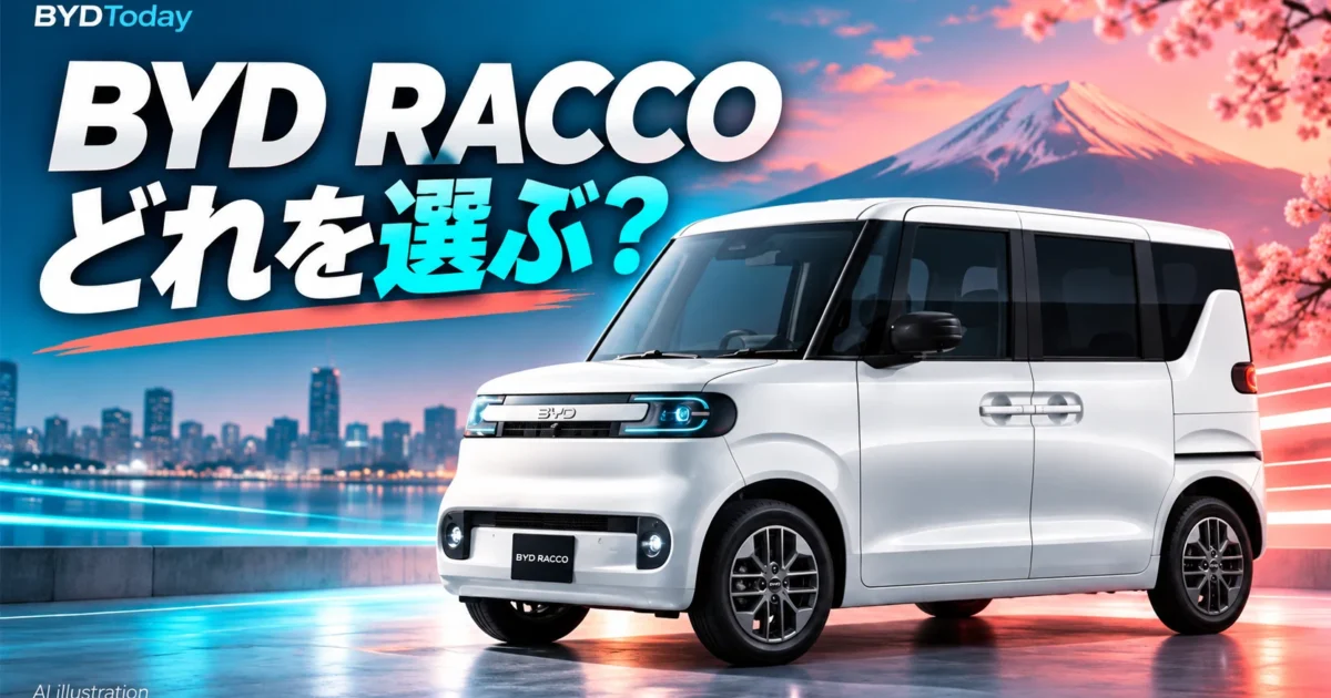 BYD RACCOの価格・補助金・航続距離｜3グレード比較