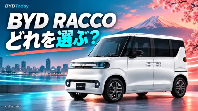 BYD RACCOの価格・補助金・航続距離｜3グレード比較