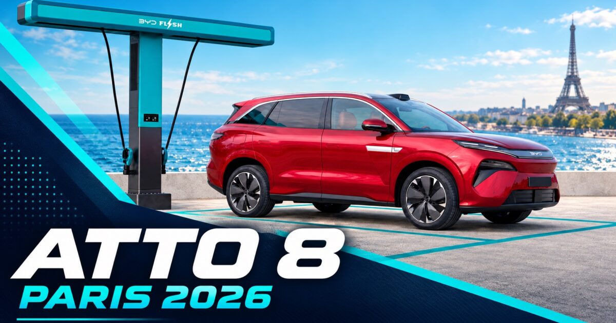 BYD at Paris Motor Show 2026: Electric ATTO 8, SHARK and What Is Confirmed